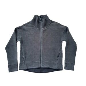 CALIA by Carrie Underwood Textured Weave Grey Cloud Jacket S